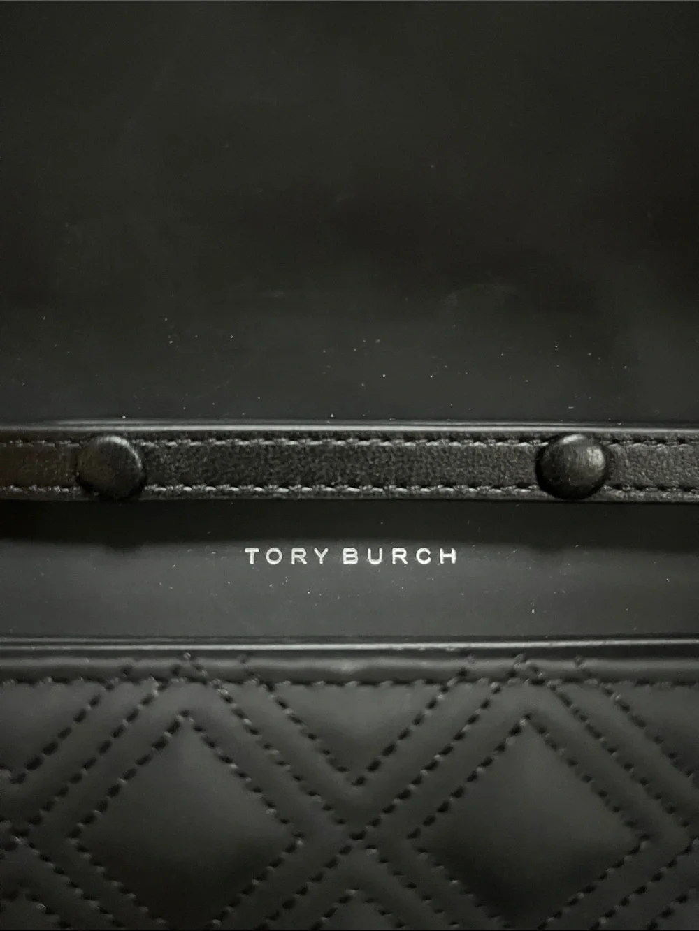 Tory Burch Quilted Leather Black Chain Shoulder Bag